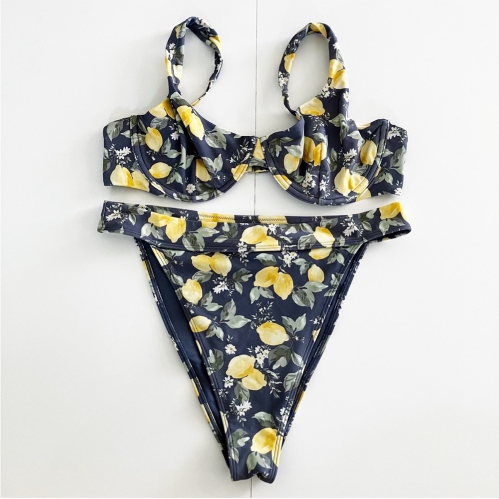 Abercrombie & Fitch | Gray Lemon Bikini Set XL